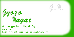 gyozo magat business card